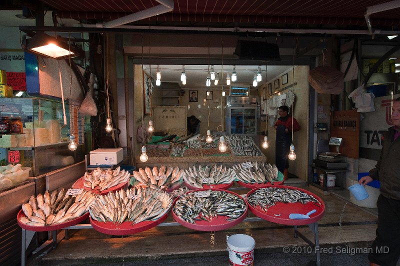 20100401_041526 D3.jpg - Fish vendor, outside the Spice Bazaar